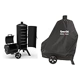 Dyna-Glo Signature Series DGSS1382VCS-D Heavy-Duty Vertical Offset Charcoal Smoker & Grill and...