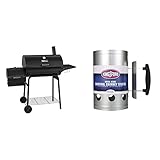 Royal Gourmet CC1830S 30" BBQ Charcoal Grill and Offset Smoker | 811 Square Inch cooking surface,...