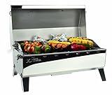 Kuuma Stow and Go Propane Tabletop and Mountable Grill - Stainless Steel Gas Grill with Foldable...