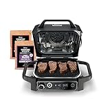 Ninja OG701 7-in-1 Outdoor Electric Grill & Smoker - Grill, BBQ, Air Fry, Bake, Roast, Dehydrate &...