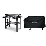Blackstone 28 inch Outdoor Flat Top Gas Grill Griddle Station - 2-burner - Propane Fueled -...